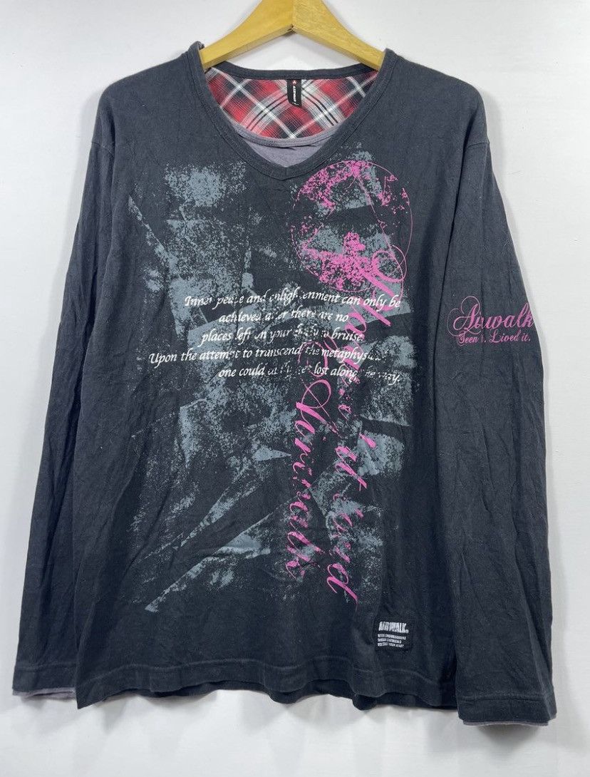 Airwalk Double Layer Airwalk Gothic punk Long sleeve tee ifsix style Size US XL / EU 56 / 4 - 2 Thumbnail