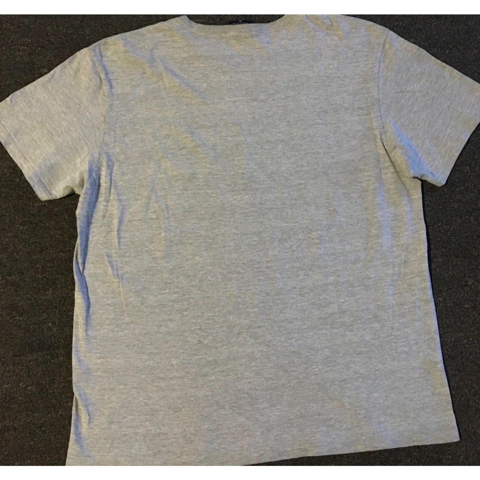 Polo Ralph Lauren VINTAGE Polo Ralph Lauren Spellout Shirt XL Gray Short Sleeve Polo Sport Stadium 92 Hip Hop 90s USA Mens Shirt Size US XL / EU 56 / 4 - 6 Thumbnail