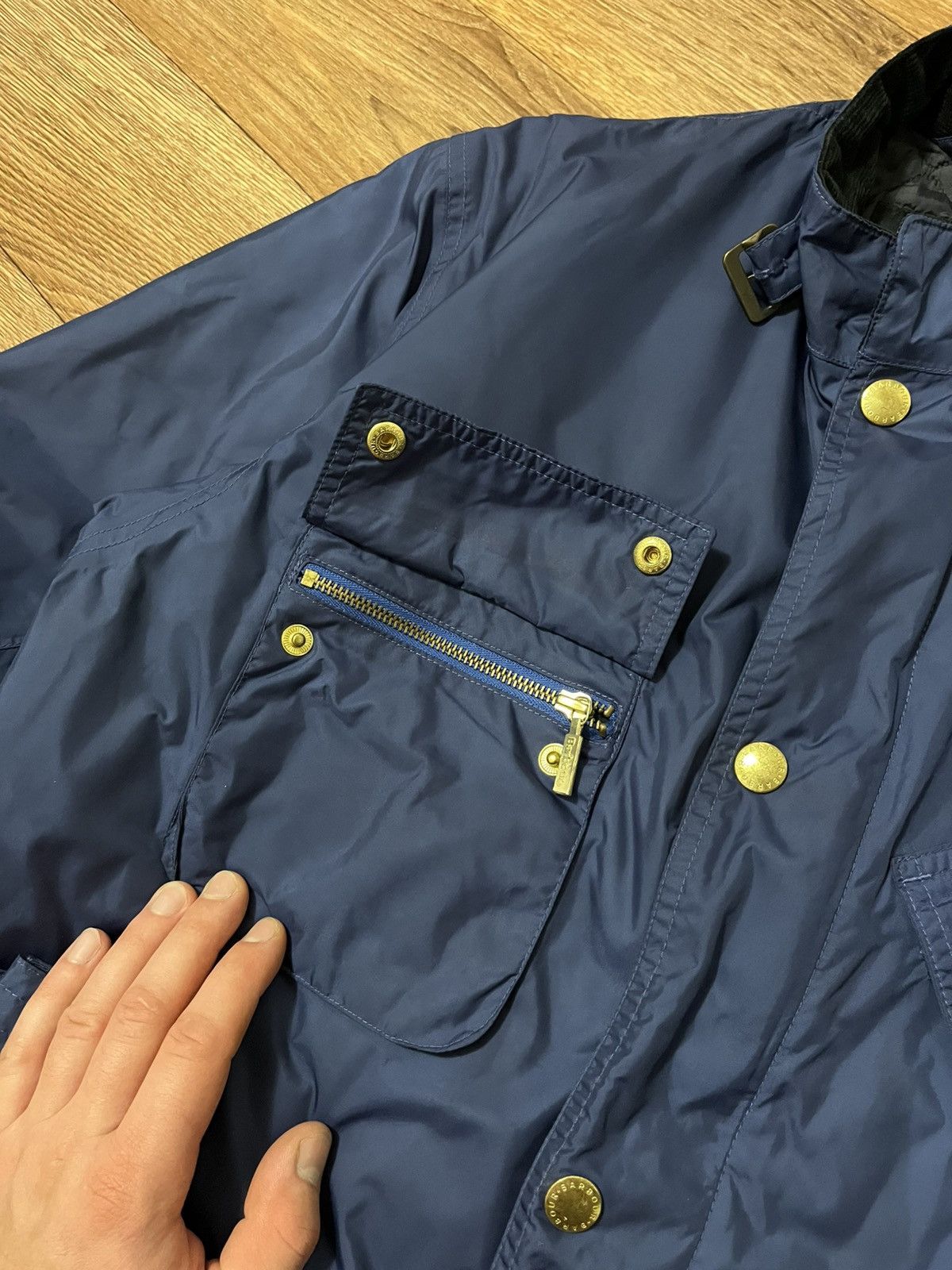 Barbour Vintage Barbour International Lightning Gold Jacket Raincoat Size US M / EU 48-50 / 2 - 4 Thumbnail