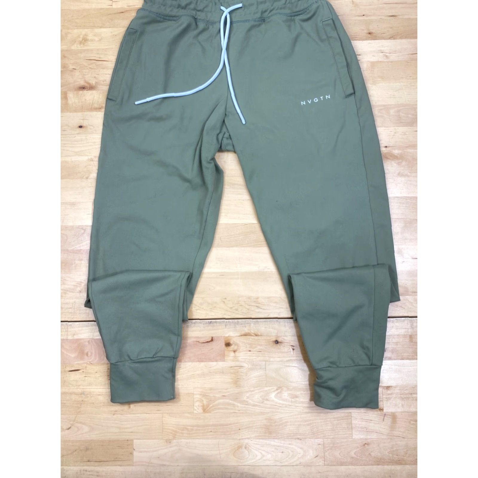 Vintage VINTAGE NVGTN Joggers Womens S Olive Green Casual Activewear Gym Training #7337 Size 28" / US 6 / IT 42 - 2 Thumbnail