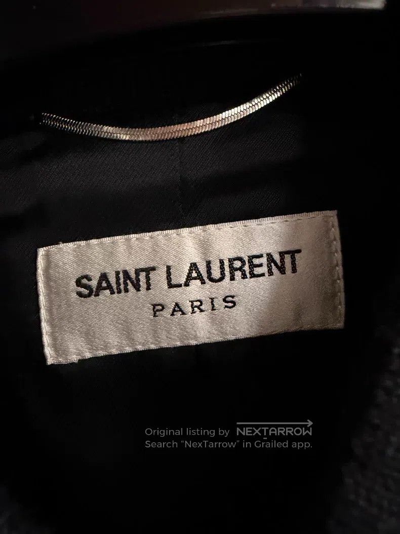 Saint Laurent Paris Saint Laurent Paris Black and White Wool and Leather Baseb Size US L / EU 52-54 / 3 - 2 Thumbnail