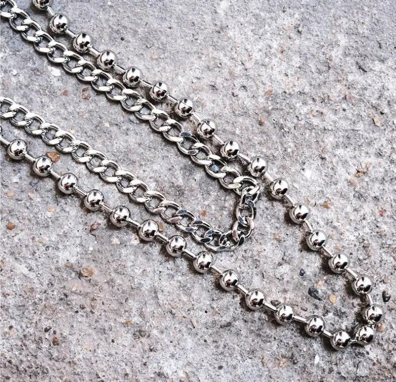 Jewelry Double layer Ball Pants Chain Size ONE SIZE - 4 Thumbnail