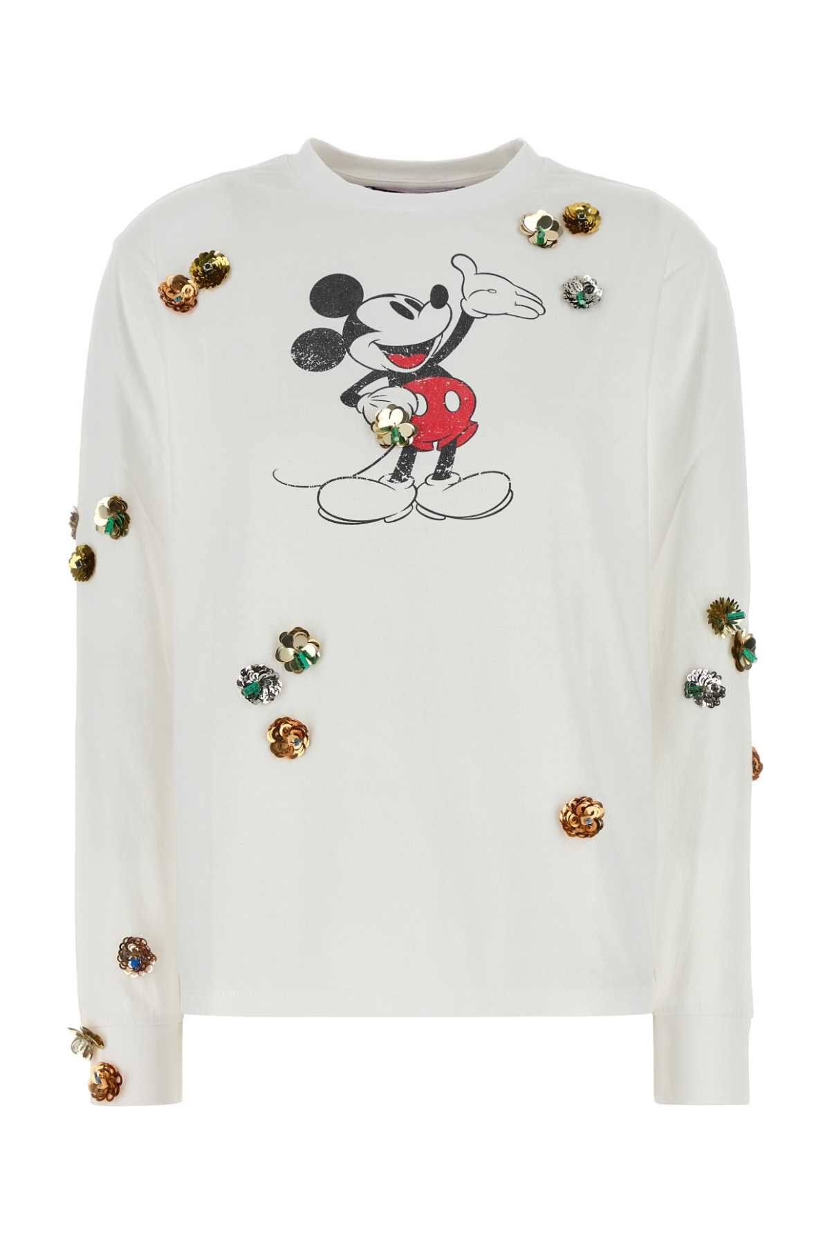 Coperni White Cotton Coperni X Disney Mickey T-Shirt Size XS / US 0-2 / IT 36-38 - 1 Thumbnail