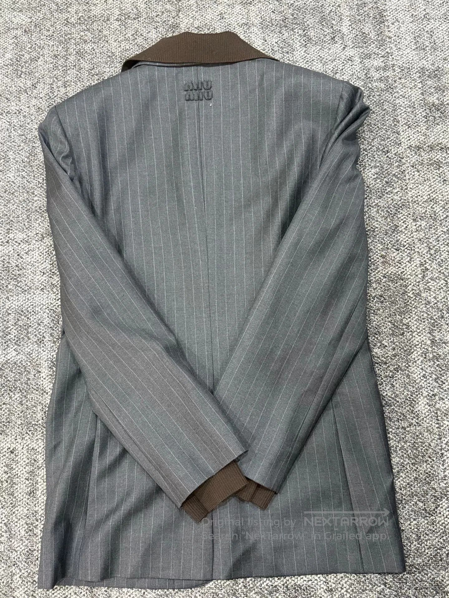 Miu Miu Miu Miu Size 40 Striped Coat. Size S / US 4 / IT 40 - 4 Thumbnail