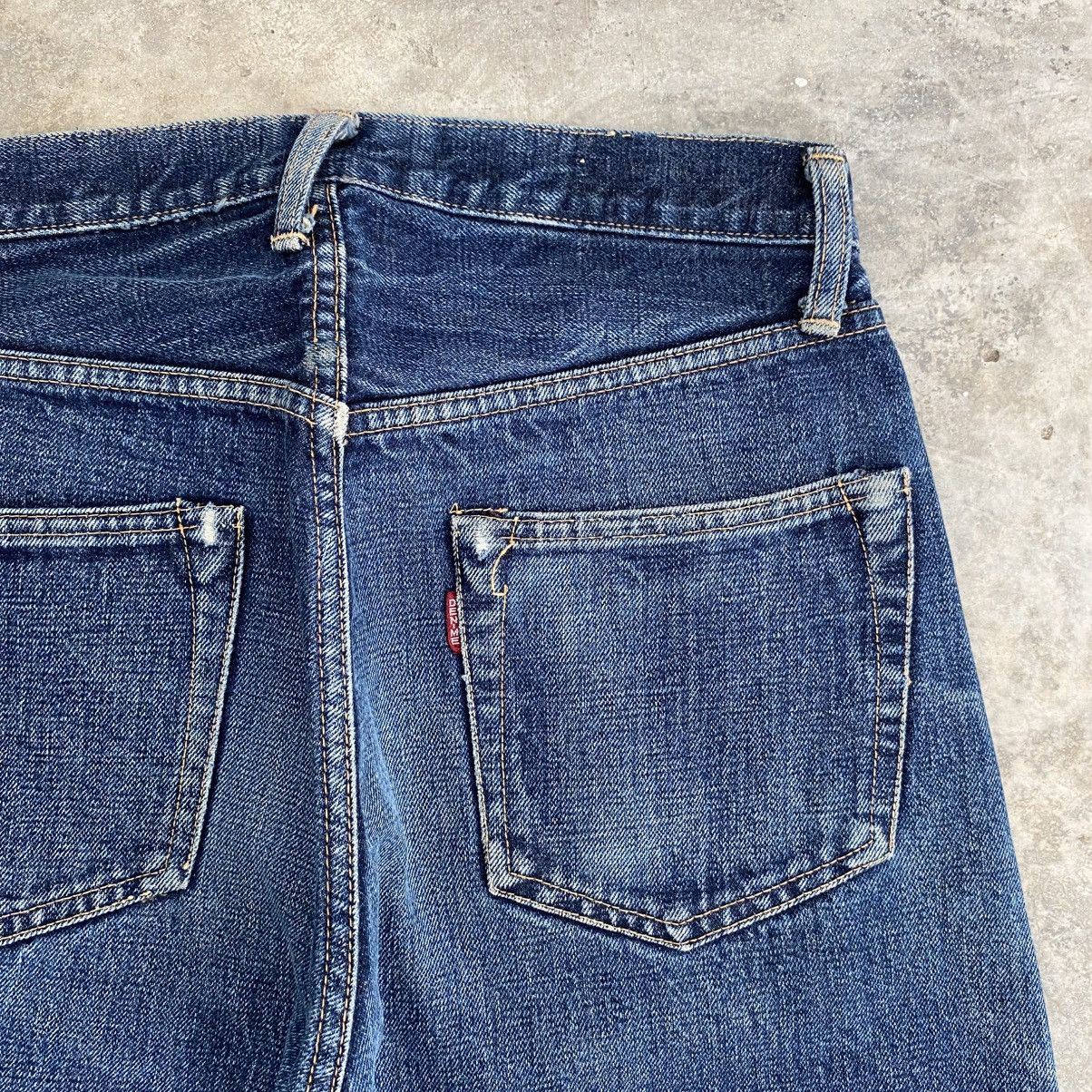 Denime Vintage 90’s Denime Faded Blue Distressed Selvedge Jeans Size US 29 - 13 Thumbnail