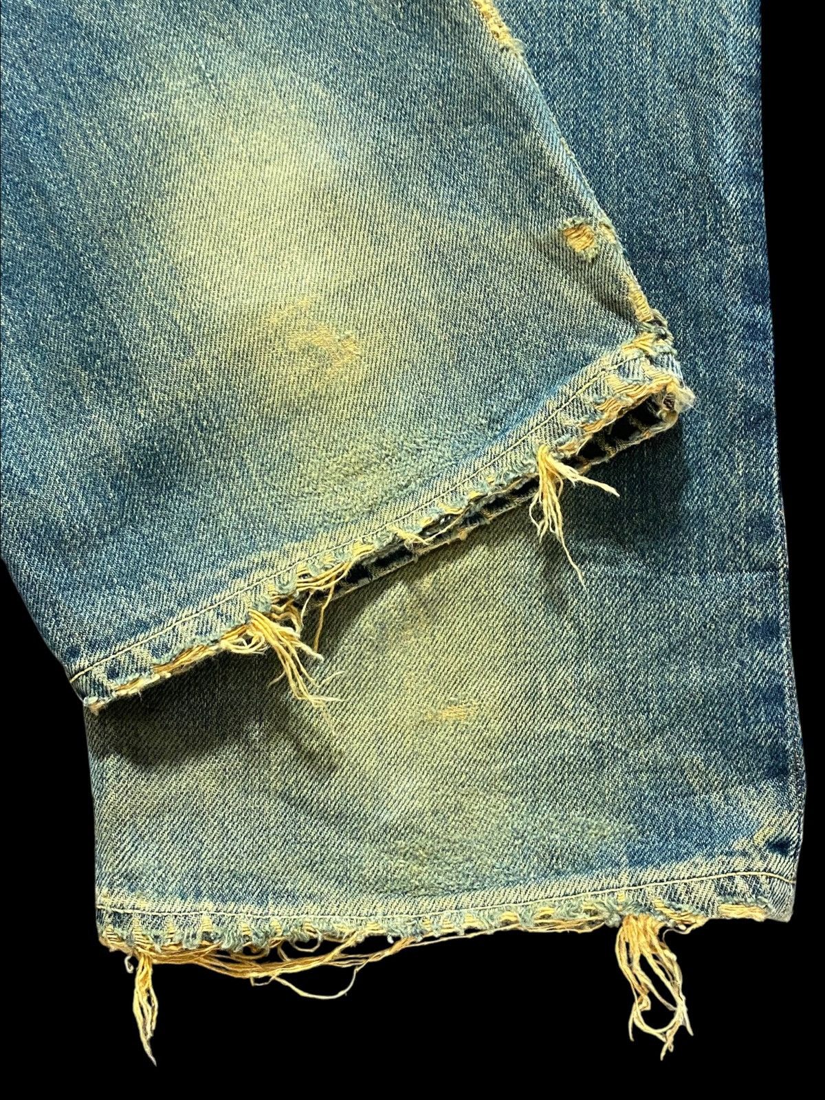 Vintage Vintage Japanese Brand Large Selvedge Rusty Skinny Jeans Size US 27 - 14 Thumbnail