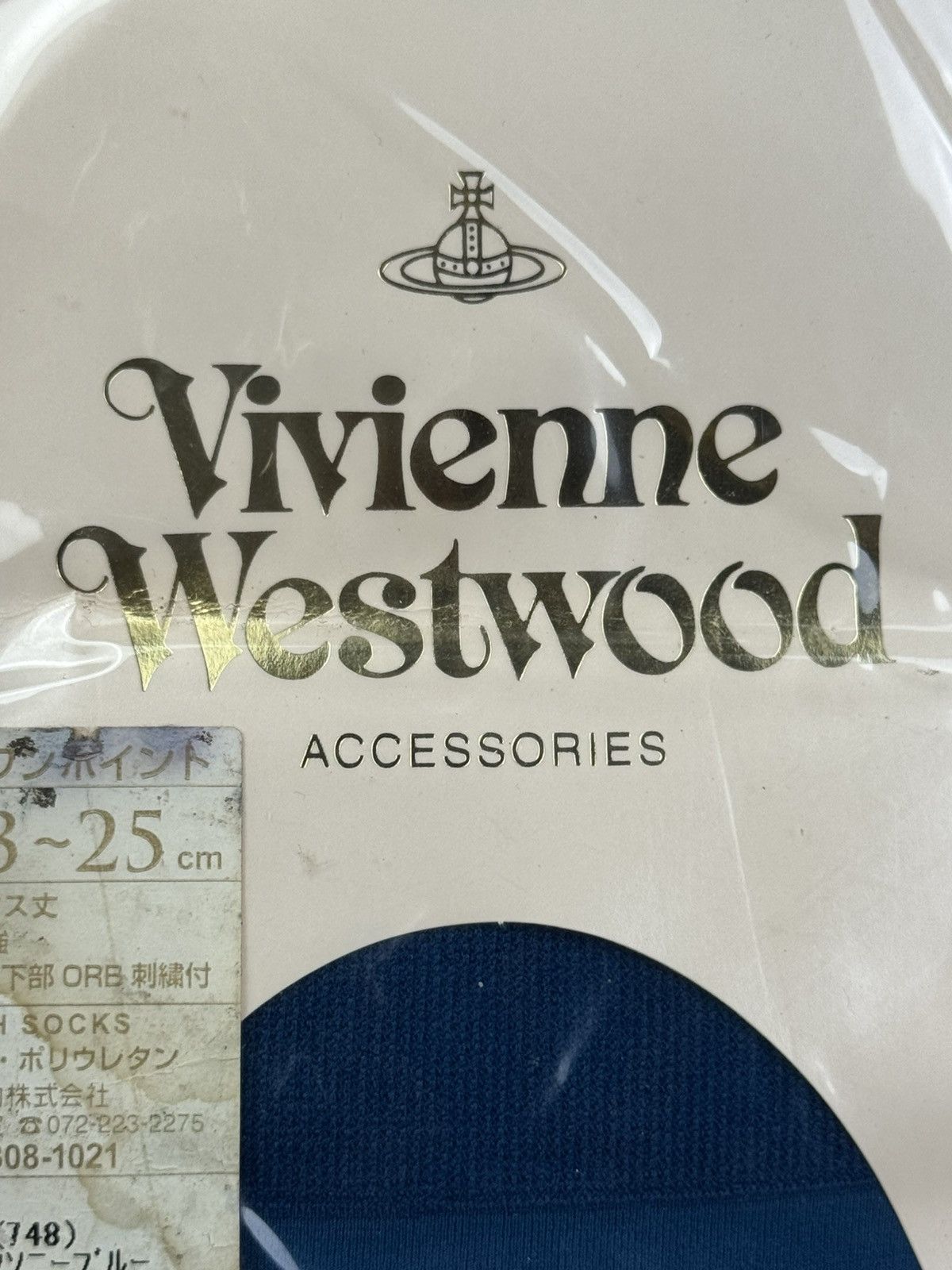 Vivienne Westwood Vivienne Westwood - Silver Orb Logo Embroidered - High Socks Size ONE SIZE - 4 Thumbnail