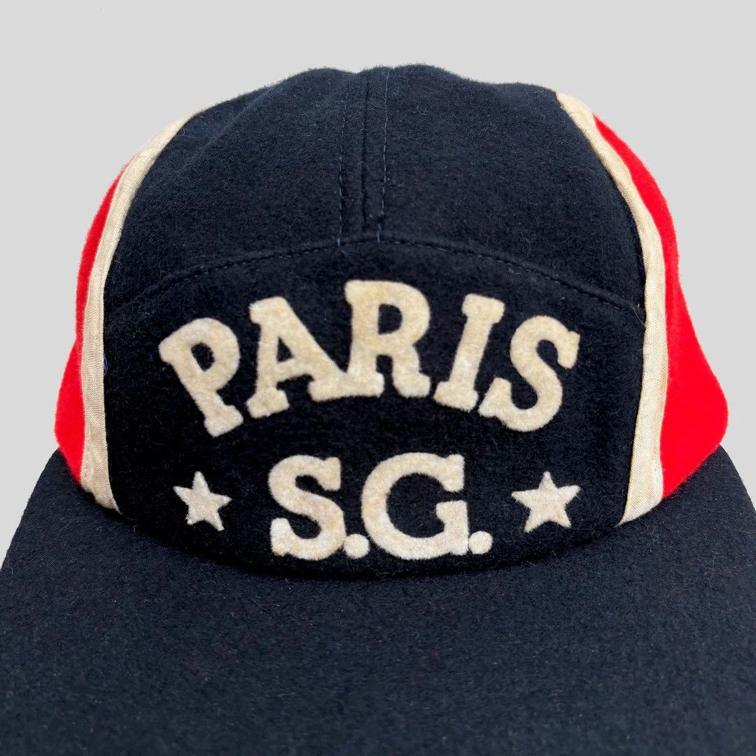 Vintage PSG Paris Saint-Germain 1980 80s Vintage Football Fan Cap Size ONE SIZE - 2 Thumbnail