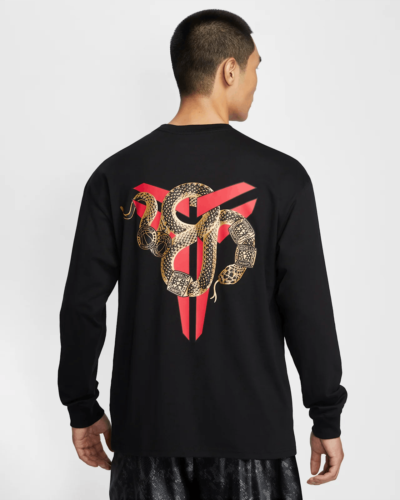 Nike Nike Kobe Year Of The Mamba Max90 Long Sleeve Tee L Black Size US XL / EU 56 / 4 - 10 Thumbnail