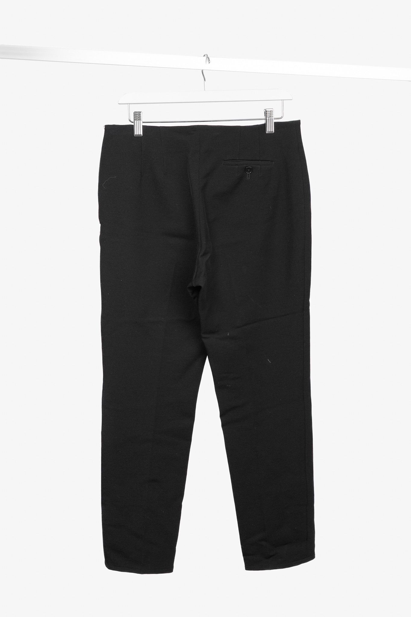 Jil Sander Jil Sander Black Wool-Blend Twill Slim Ankle-Length Trousers Size 27" / US 4 / IT 40 - 2 Thumbnail