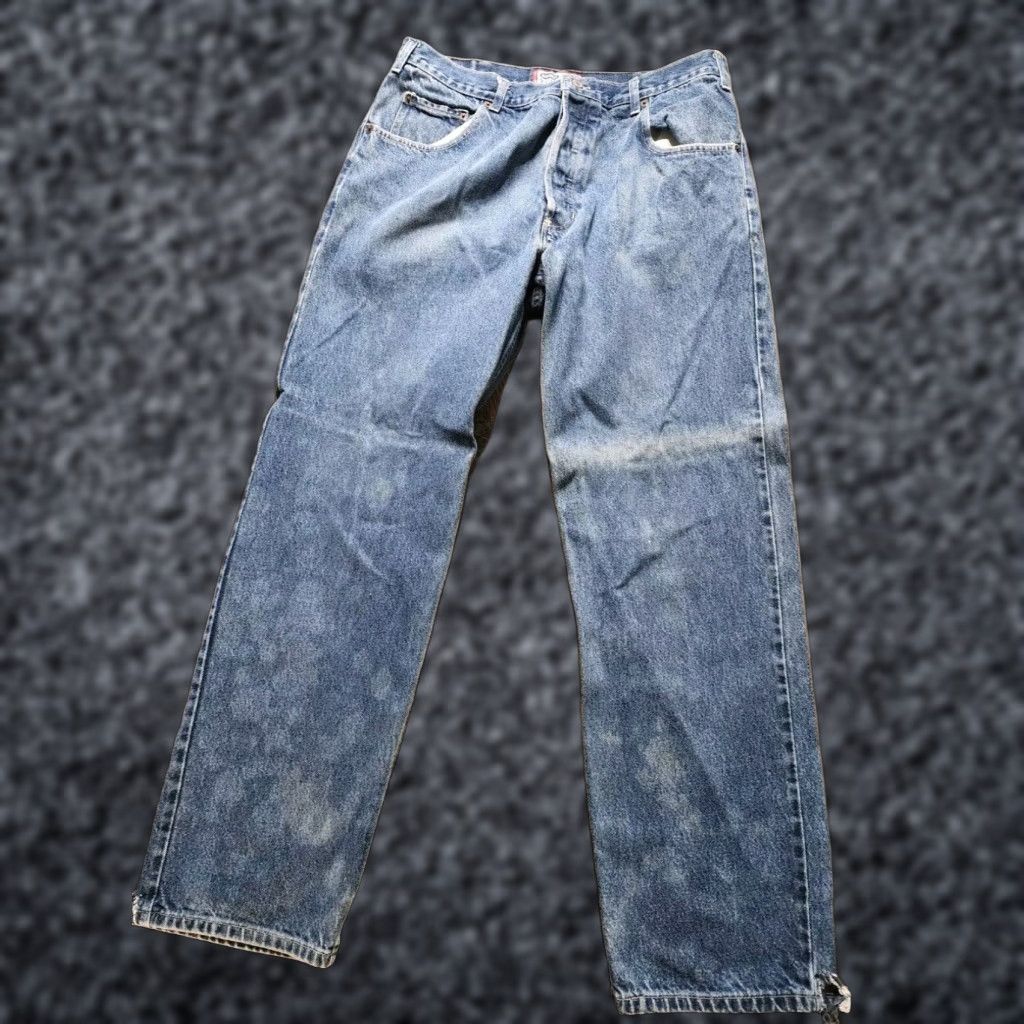 Old Navy VINTAGE Old Navy 90s Grunge Straight Jeans Mens 38x34 Blue Cotton Mid Rise Distressed Relaxed Fit Size US 38 / EU 54 - 1 Thumbnail