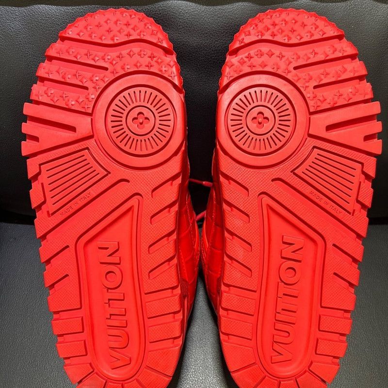 Louis Vuitton Louis Vuitton Trainer Maxi Red Crocodile Sneakers -2508 Size US 8 / EU 41 - 6 Thumbnail
