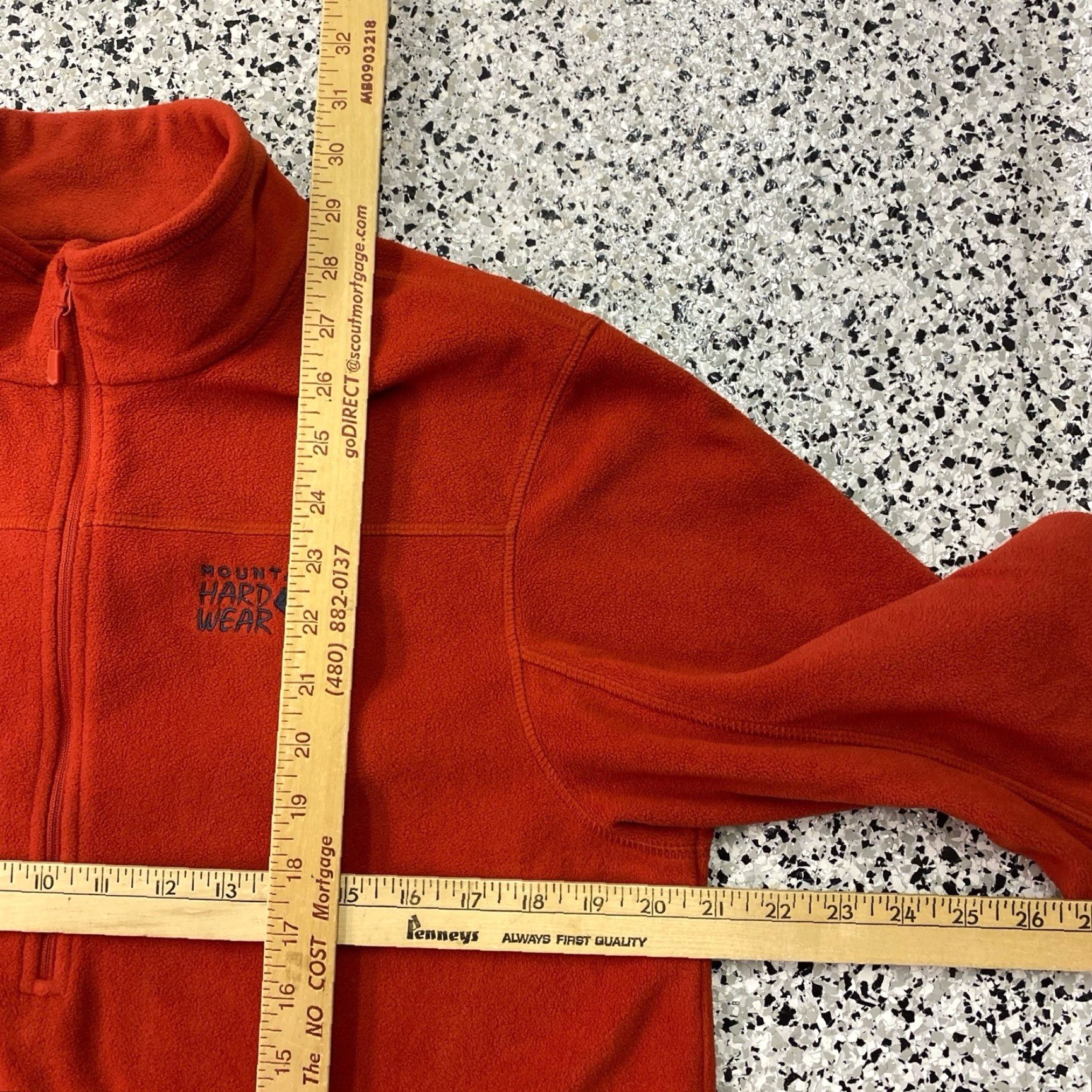 Mountain Hardwear Mountain Hardwear 1/4 Zip Fleece Pullover Orange Men’s Large Shirt Pullover Mens Orange 1/4 Zip Fleece Outdoor Classic Fall Winter Size US L / EU 52-54 / 3 - 3 Thumbnail