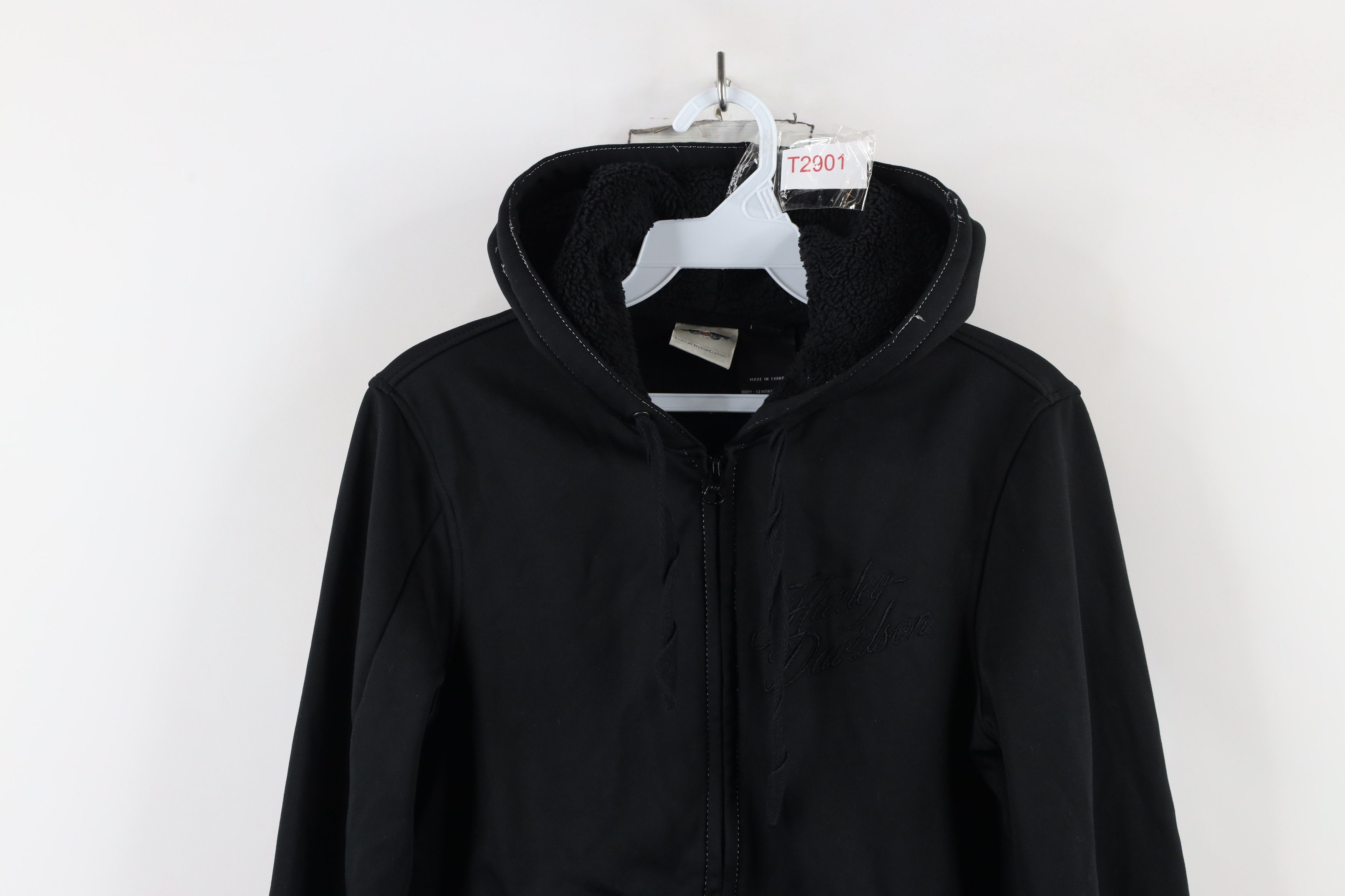 Harley Davidson × Vintage Vintage Y2K Harley Davidson Out Script Full Zip Hoodie Black Size S / US 4 / IT 40 - 2 Thumbnail