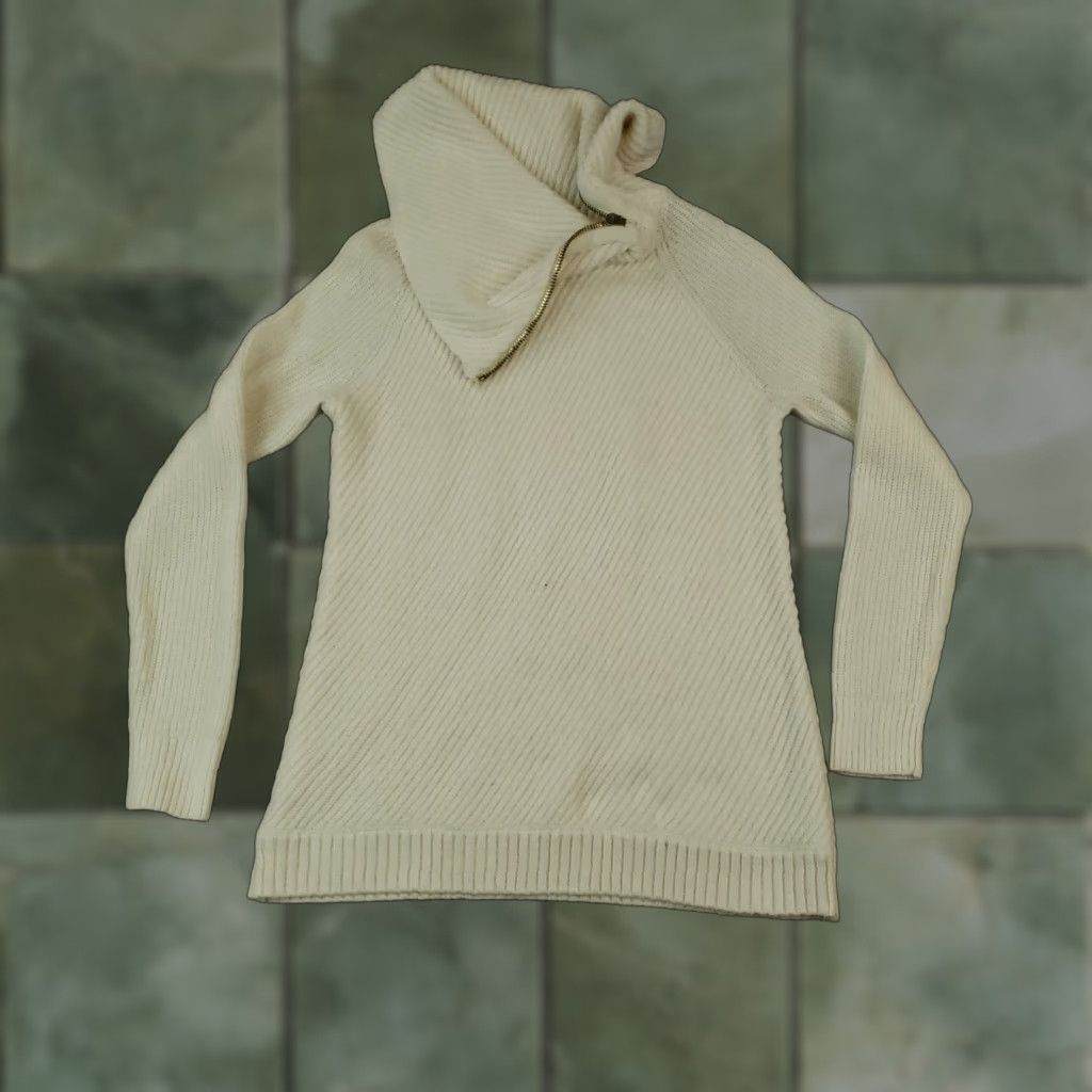 Talbots Talbots Sweater Womens Small White High Neck Long Sleeve Knit Pullover Casual Size S / US 4 / IT 40 - 1 Thumbnail