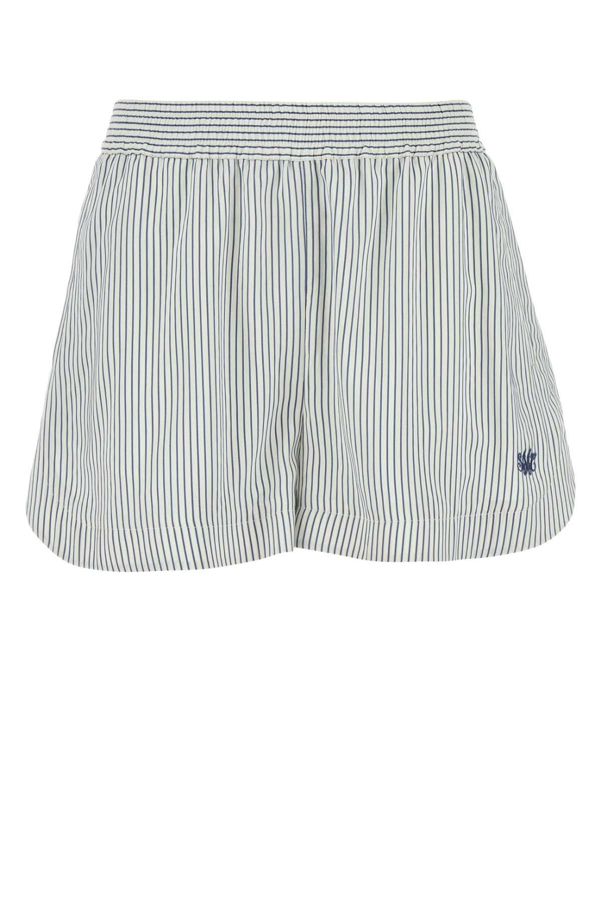 Stella McCartney Embroidered Silk Shorts Size 28" / US 6 / IT 42 - 1 Thumbnail