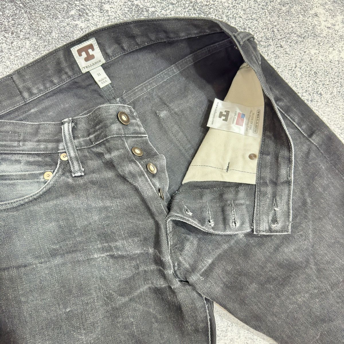 Designer × Tellason Tellason Ladbroke Grove Slim Tapered Japanese Selvedge Size US 31 - 11 Thumbnail