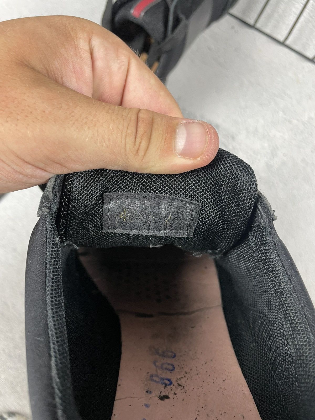 Prada × Vintage Prada Match Race Sneakers 44 Black Suede Shoes Size US 10.5 / EU 43-44 - 12 Thumbnail