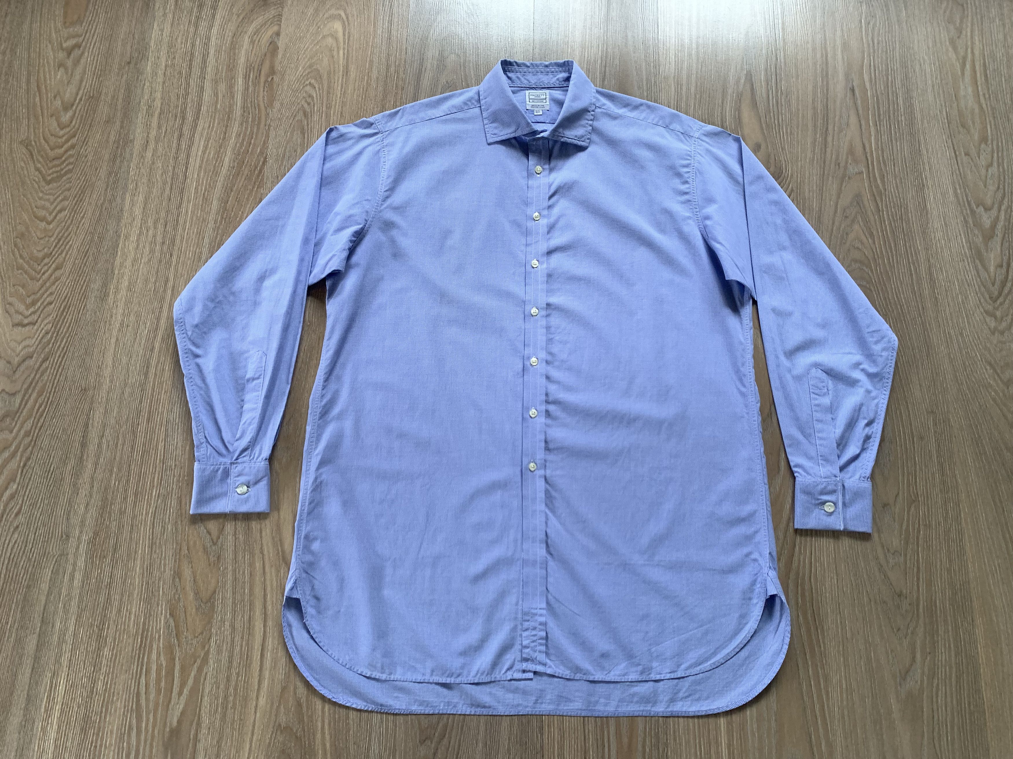 Hackett Hackett London Classic Blue Gingham Pattern Shirt Size US L / EU 52-54 / 3 - 2 Thumbnail