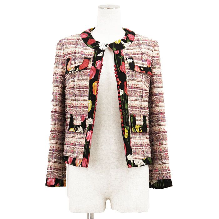 Dolce & Gabbana Dolce & Gabbana Dolce&Gabbana Floral Tweed Jacket Textile Outerwear DUTY FREE for USA Size ONE SIZE - 1 Thumbnail