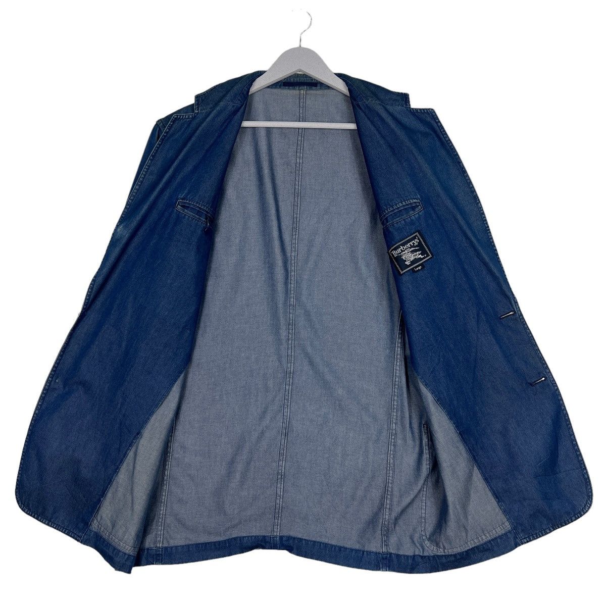 Burberry 🔥 BURBERRY DENIM BLAZER JACKET Size US M / EU 48-50 / 2 - 11 Thumbnail