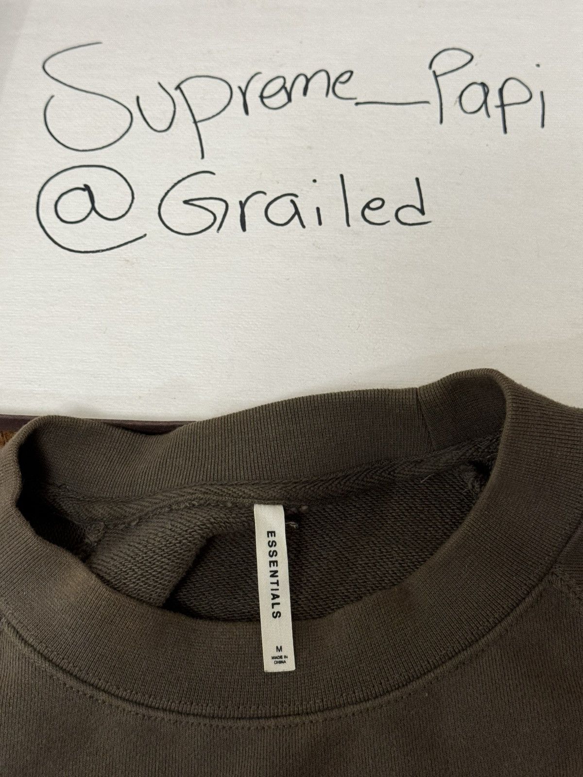 Fear of God 🔥OG FOG Fear of God Essentials Zip Sweater Brown SZ Medium Size US M / EU 48-50 / 2 - 9 Thumbnail