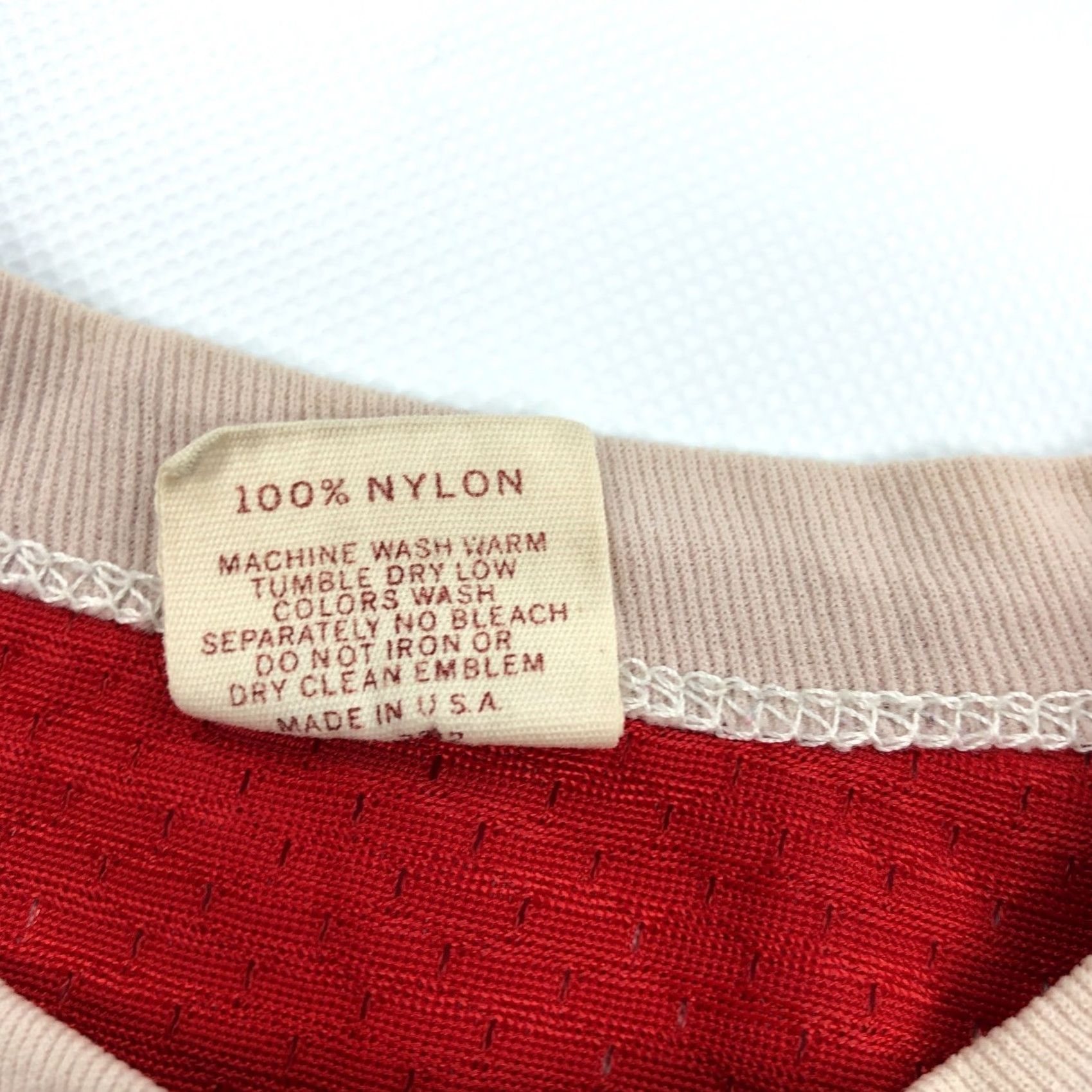 Vintage VINTAGE Russell Jersey 1970s XL Red Tats Athletics Mills 70s Russell Jersey Short Sleeve Adult XL Red Sportswear/Beach Mens Size US XL / EU 56 / 4 - 6 Thumbnail