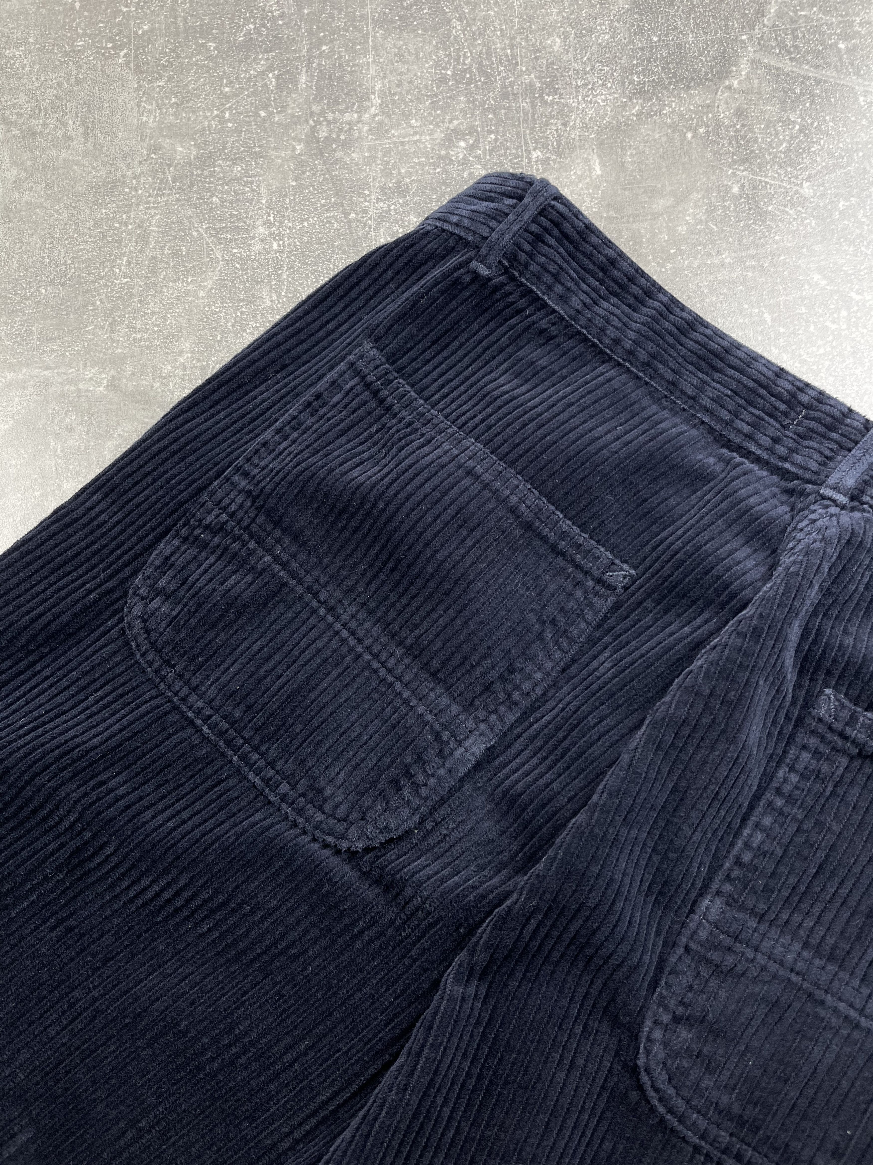 Carhartt Wip Carhartt WIP corduroy wide W simple pant pants navy blue Size US 32 / EU 48 - 4 Thumbnail