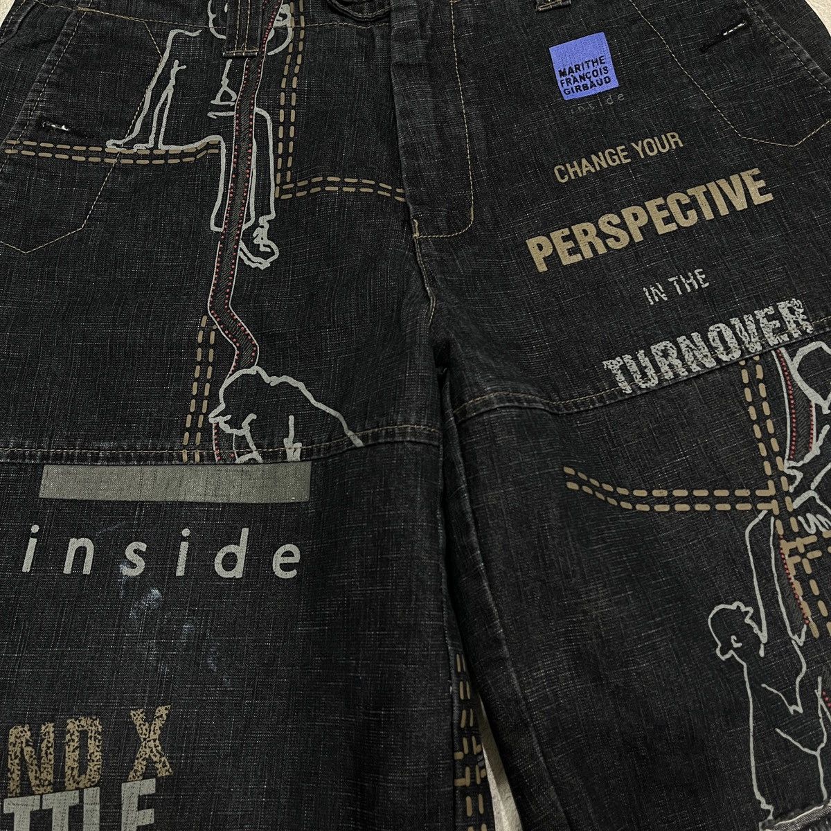 Marithe + Francois Girbaud 2000s Marithe Francois Girbaud L.G.B. Distressed Cut Denim Size US 34 / EU 50 - 2 Thumbnail