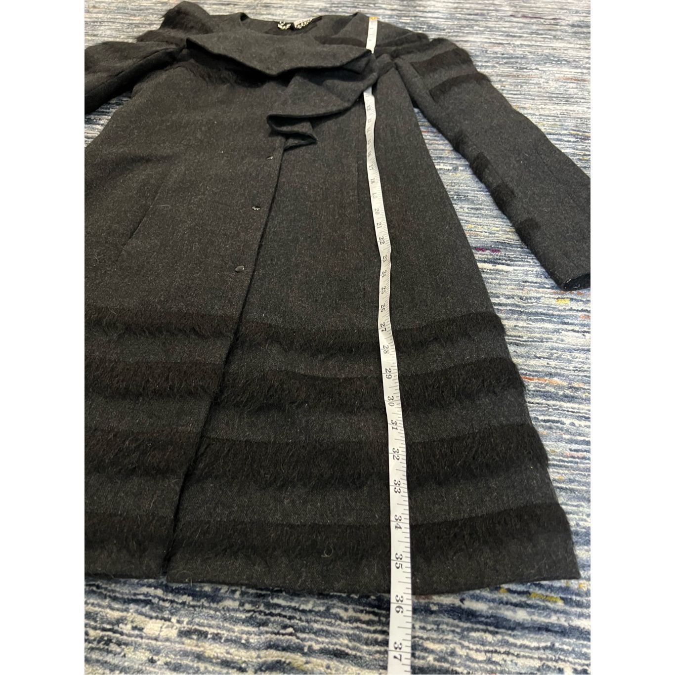 Other Poleci black coat jacket wool blend size 2 Size XS / US 0-2 / IT 36-38 - 9 Thumbnail
