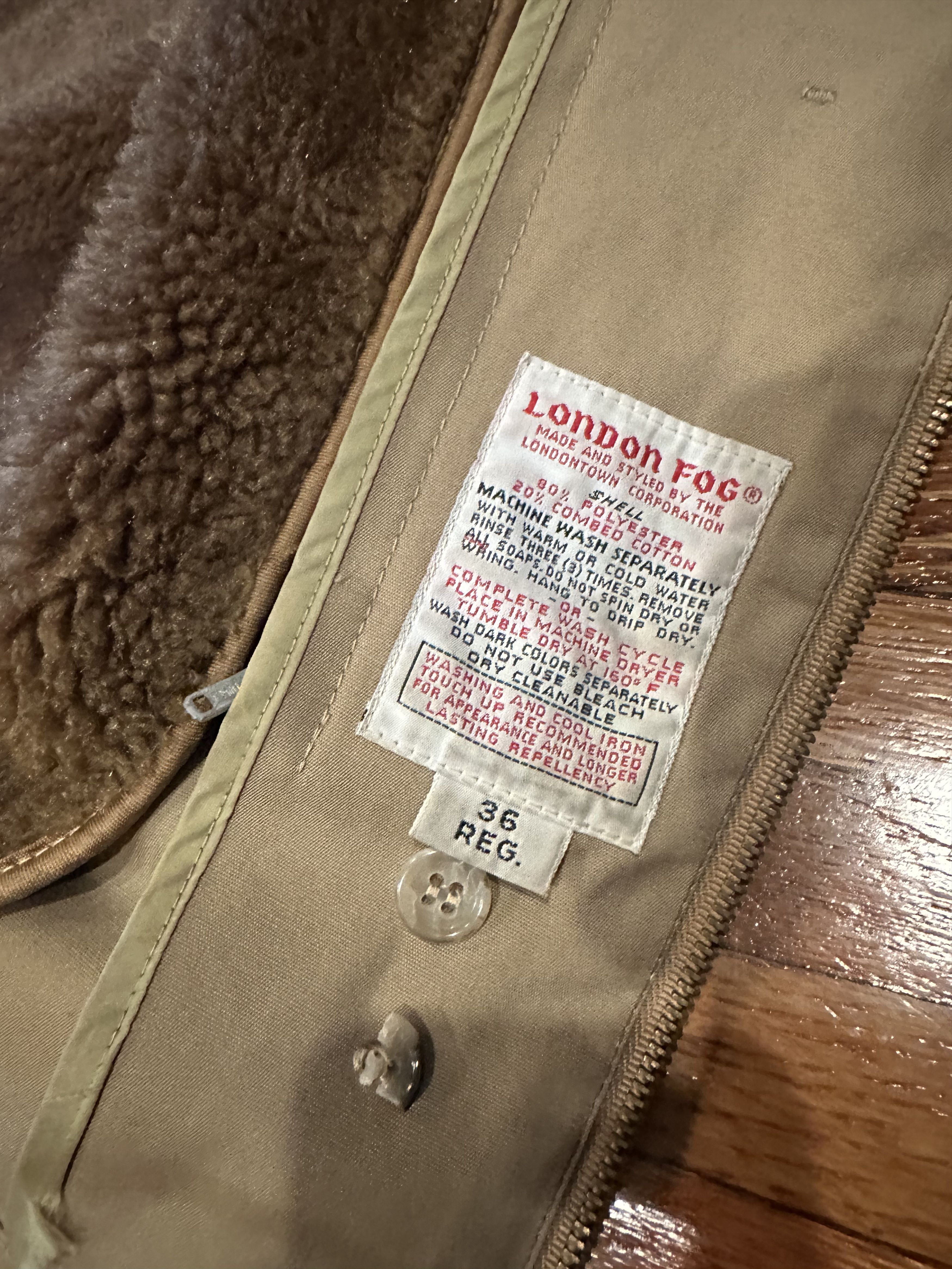 London Fog Vintage London Fog Jacket Khaki 36R Size US M / EU 48-50 / 2 - 5 Thumbnail