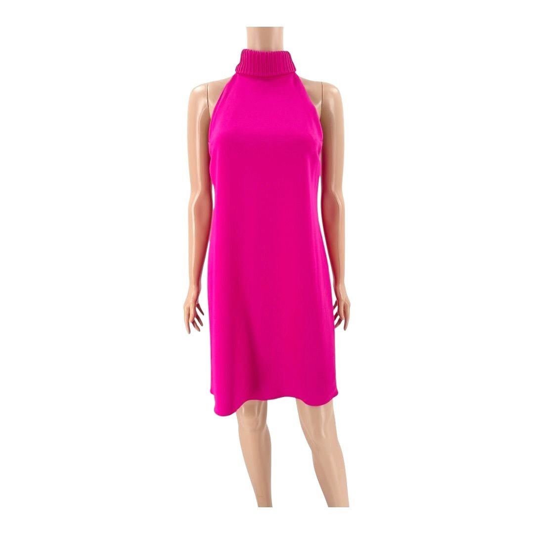 Brandon Maxwell Brandon Maxwell Dress Bow Back Mini Pink Fuchsia US2 Size XS / US 0-2 / IT 36-38 - 2 Thumbnail
