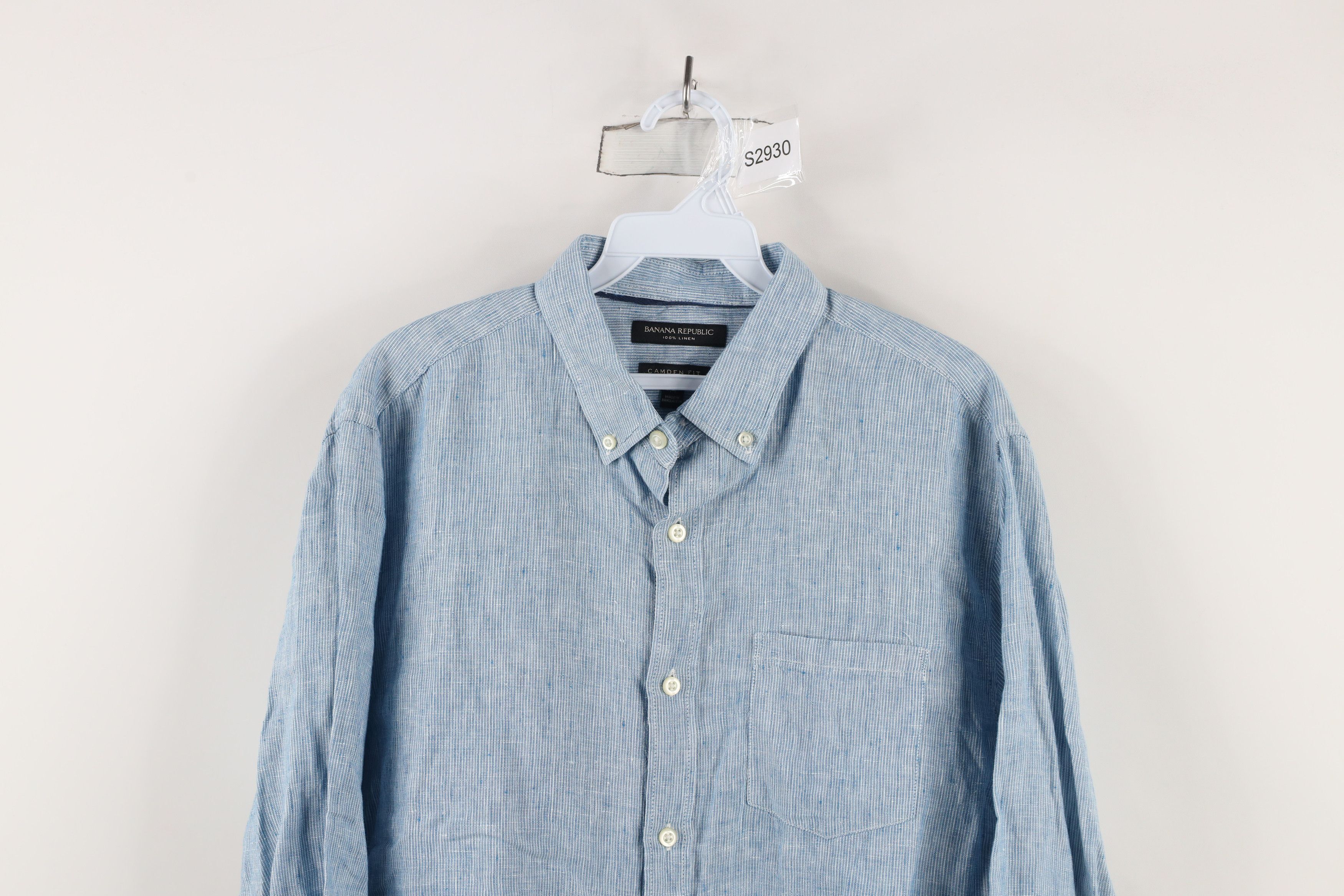 Banana Republic × Vintage Banana Republic Camden Striped Collared Button Down Shirt Size US M / EU 48-50 / 2 - 2 Thumbnail