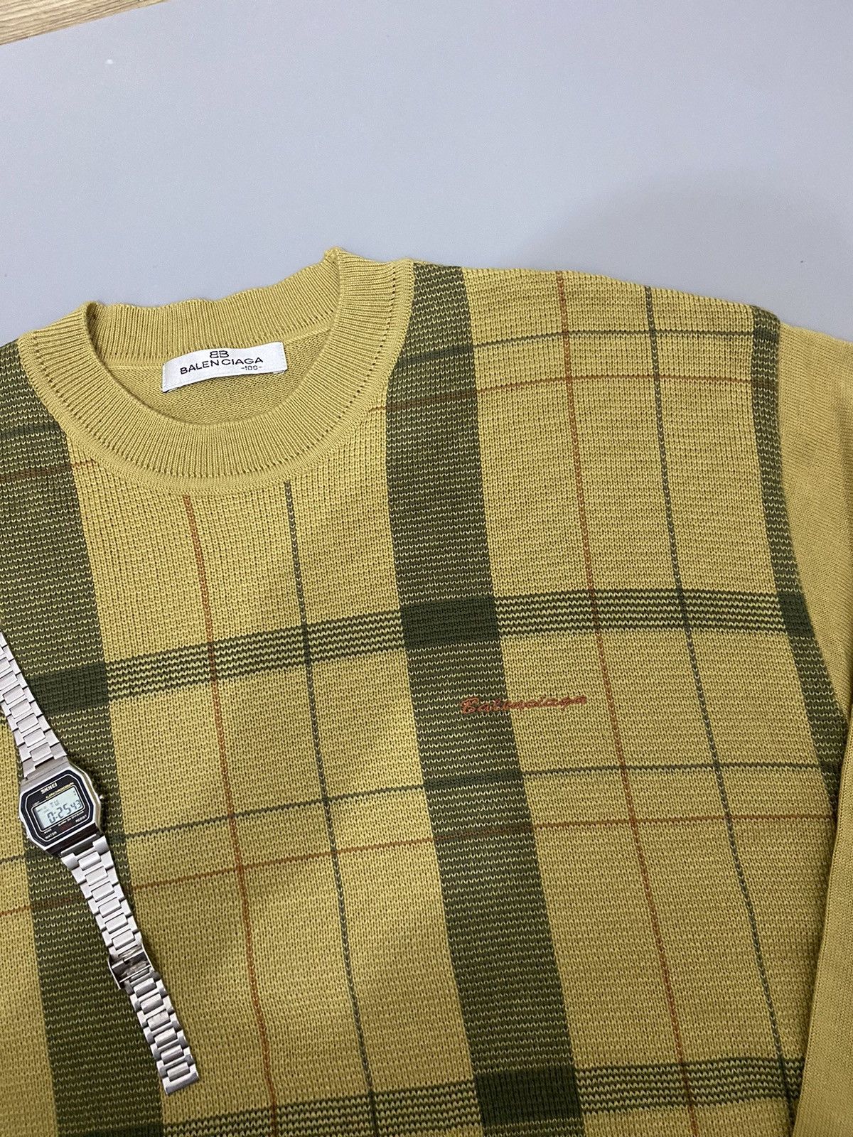 Balenciaga 💥Nova Check💥Balenciaga Sweatshirt Size US L / EU 52-54 / 3 - 5 Thumbnail