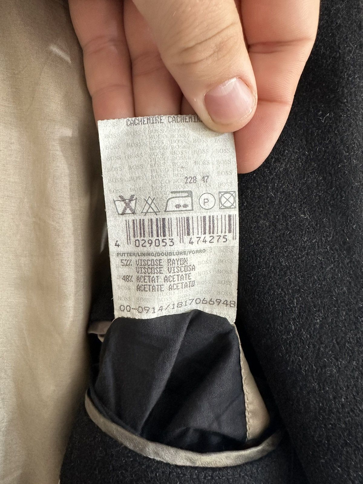 Hugo Boss Vintage Men’s Wool Jacket Hugo Boss STRATUS Size US M / EU 48-50 / 2 - 16 Thumbnail