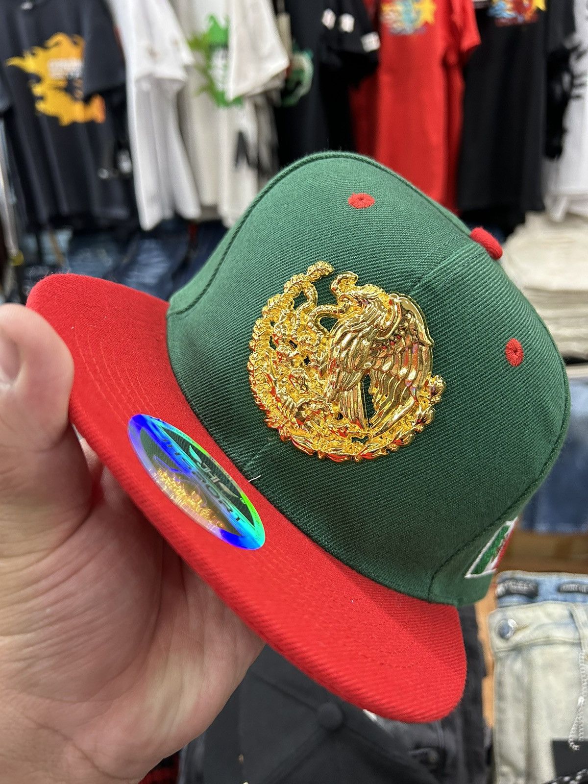 Vintage Mexico Crest Metal Gold Emblem Adjustable Hat | Grailed