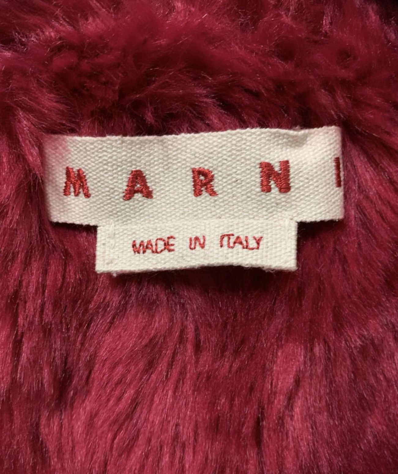 Marni [MARNI] AW21 Magenta Heavyweight Wool Coat Size US L / EU 52-54 / 3 - 6 Thumbnail