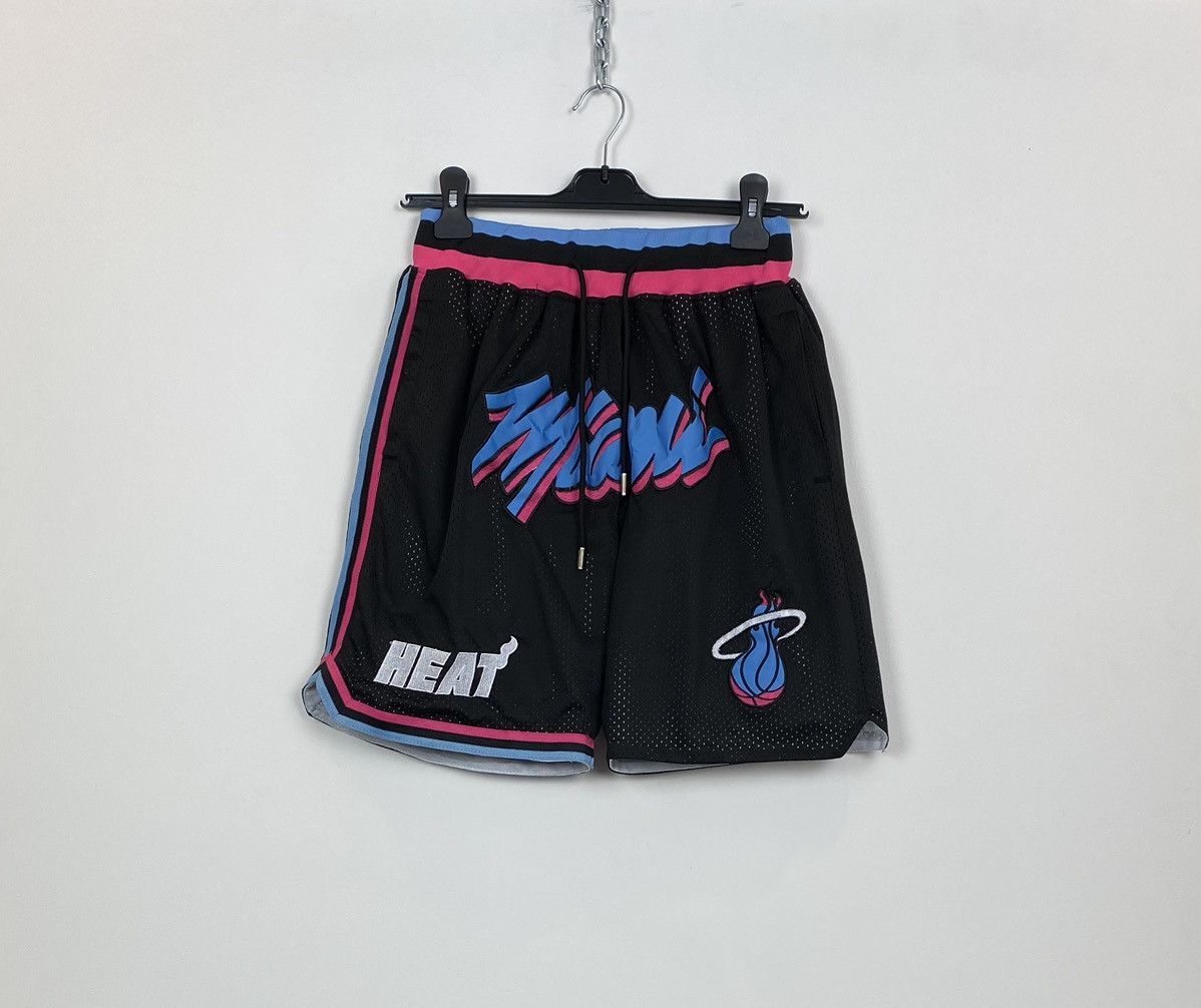 Just Don Just Don Miami Heat Shorts Vice Nights Size Medium Top Black Size US 34 / EU 50 - 1 Thumbnail