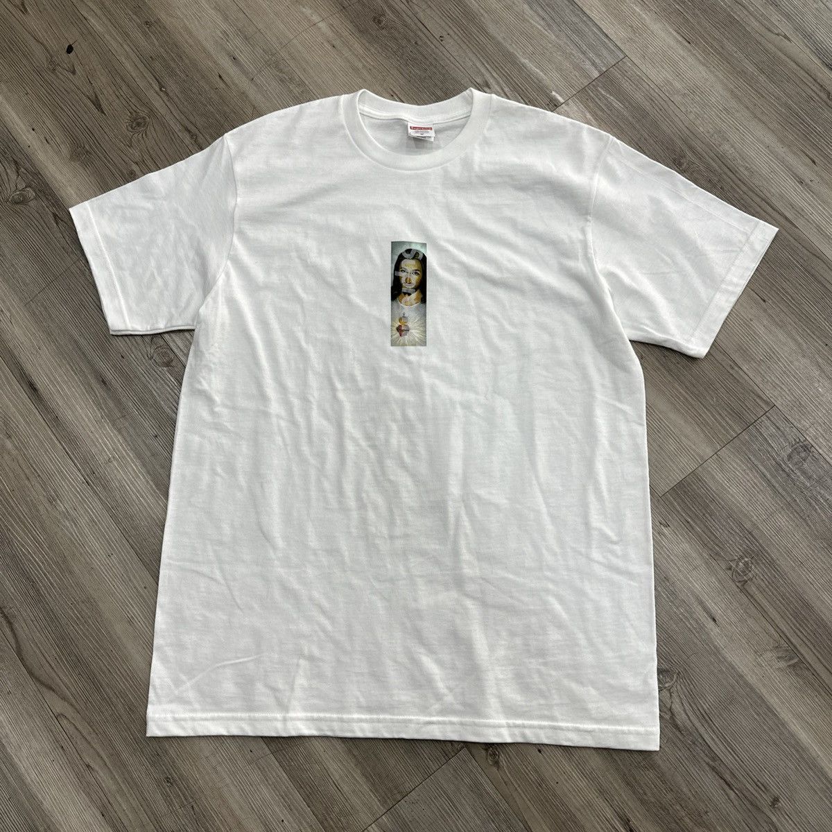 Supreme Supreme Jesus Prayer Card Box Logo Tee White | Grailed