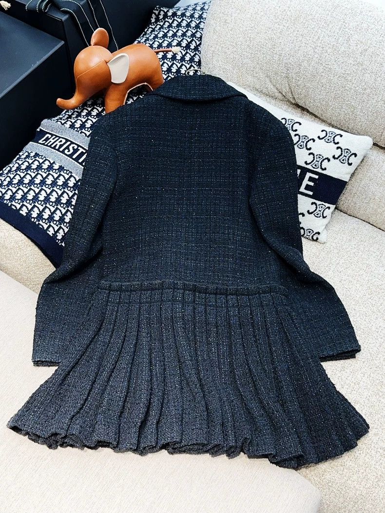 Chanel Chanel 20S roof series blue and black mixed long-sleeved p Size XS / US 0-2 / IT 36-38 - 2 Thumbnail