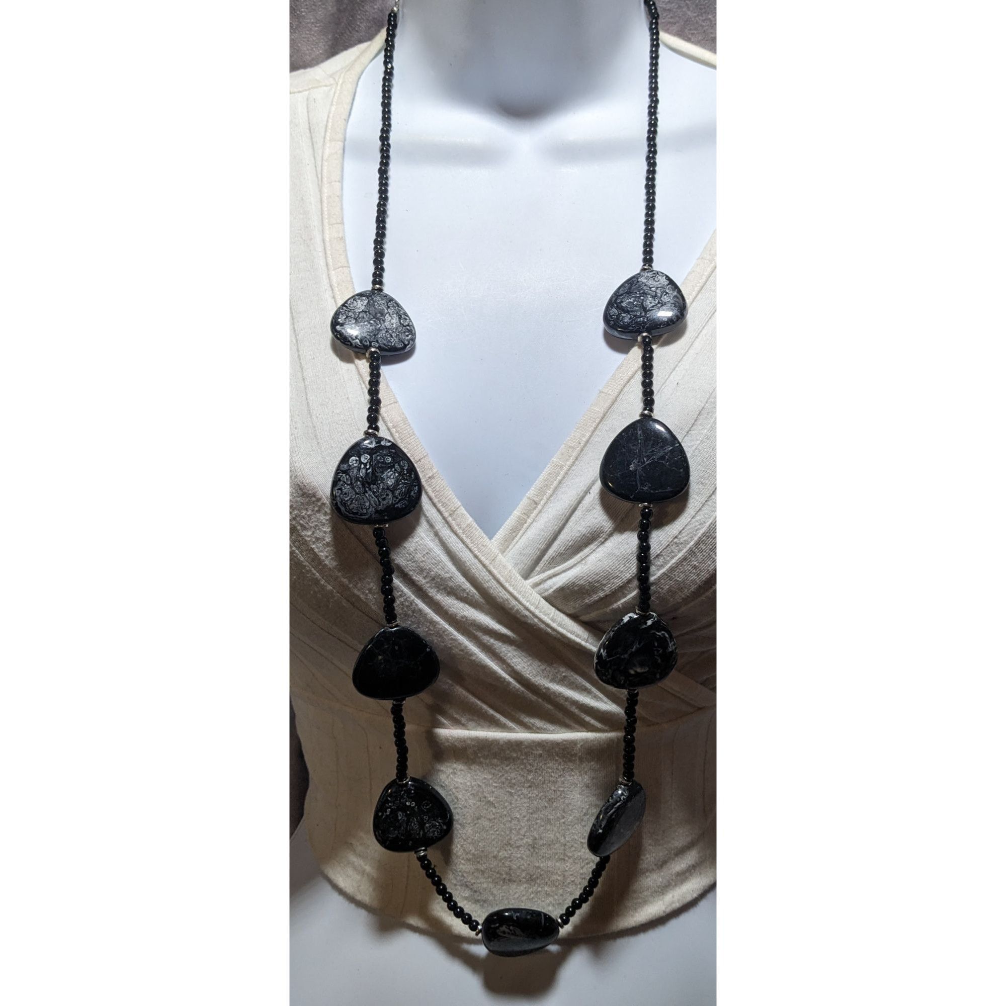 Other Cato 1946 Black Beaded Necklace Size ONE SIZE - 4 Thumbnail