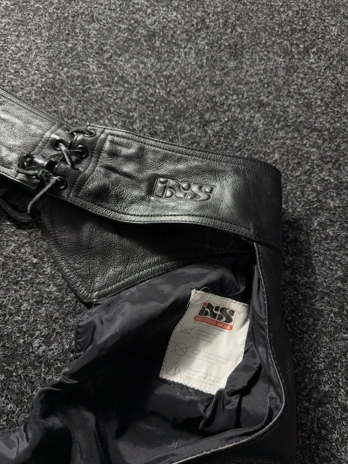 Leather Vintage 90s IXS 1990's Leather Moto Racing pants Chaps Size US 32 / EU 48 - 14 Thumbnail