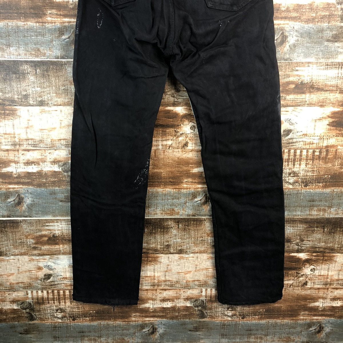 Levi's DLL Hippie Levis Black patchwork vintage Denim Pants #A2616 Size US 32 / EU 48 - 17 Thumbnail