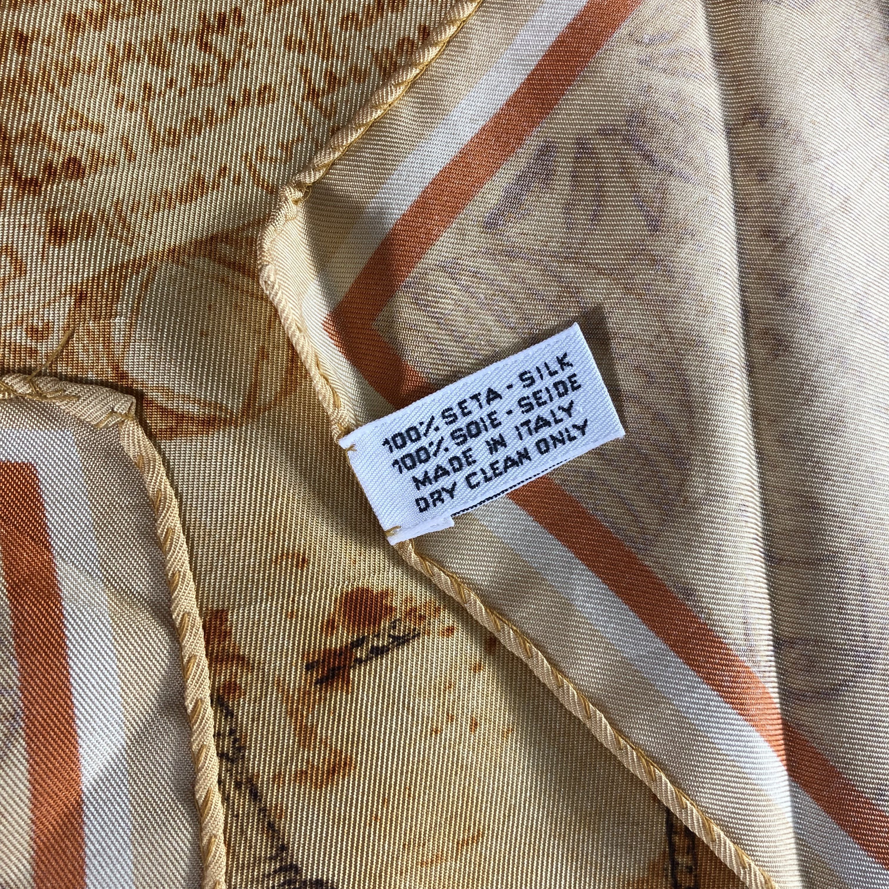 Trussardi Trussardi Omaggio A Leonardo Silk Scarf M446 Size ONE SIZE - 5 Thumbnail
