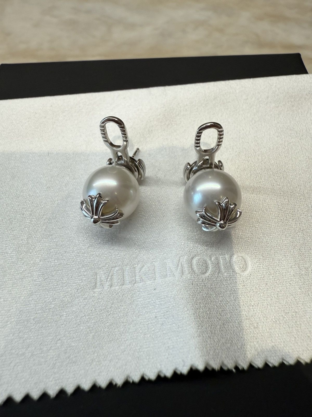 Chrome Hearts Chrome Hearts Mikimoto Earrings Size ONE SIZE - 1 Thumbnail