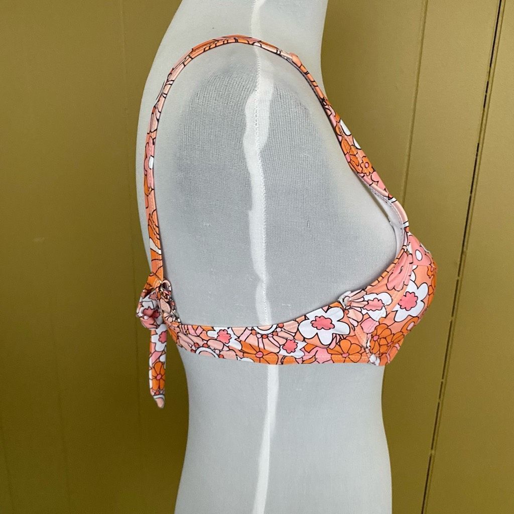 Other Women M 2 piece floral print hi leg bikini bottom & tie back Size ONE SIZE - 10 Thumbnail