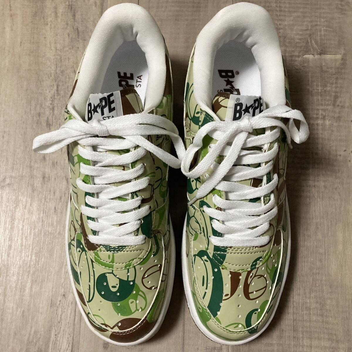 Bape × Nigo BAPESTA patent leather sneakers Milo camo a bathing ape BAPE Size US 10.5 / EU 43-44 - 4 Thumbnail