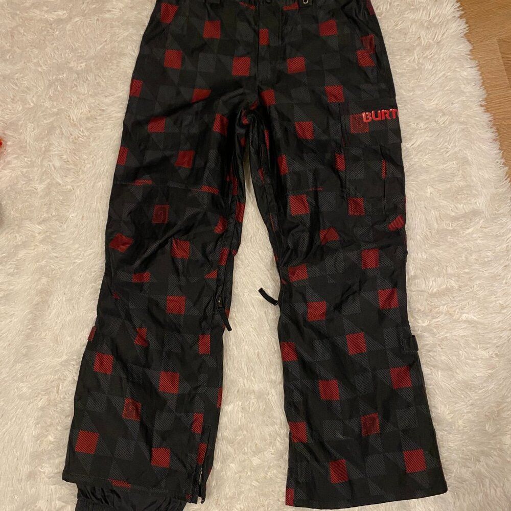 Burton Vintage 90s Burton Dryride Checkered Pattern Flannel Snowpa Size US 32 / EU 48 - 4 Thumbnail