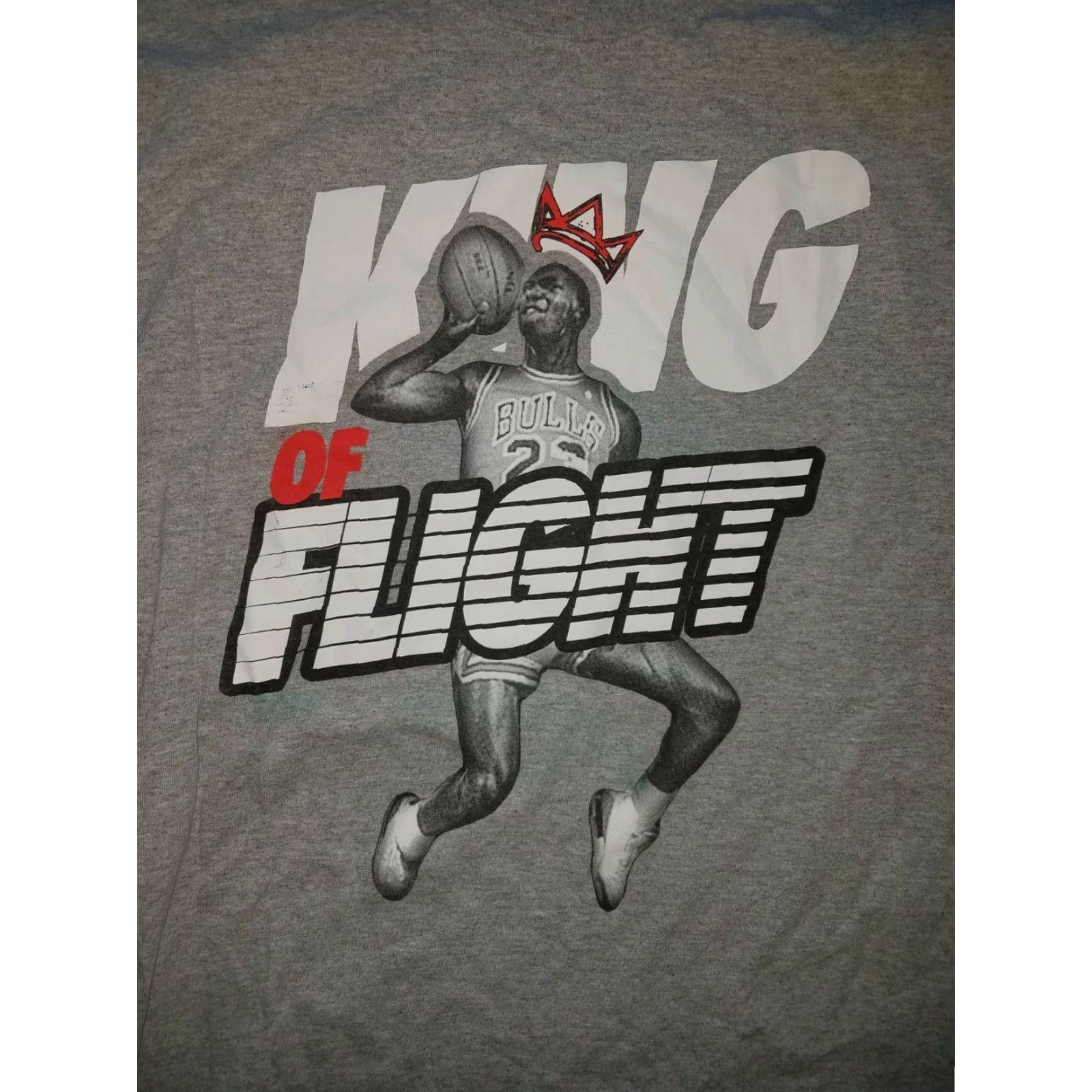 Jordan Brand Jordan T-Shirt Mens L Grey Michael Jordan Graphic 100% Cotton Size US L / EU 52-54 / 3 - 2 Thumbnail
