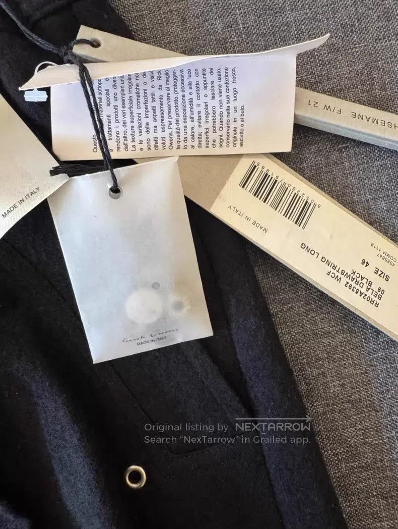 Rick Owens RICK OWENS Mainline Wool Trousers Size US 30 / EU 46 - 8 Thumbnail